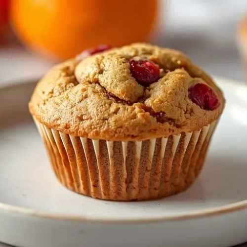 Cranberry Orange Protein Muffins recipe