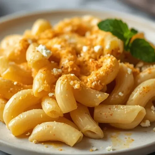 Creamy Feta Mac and Cheese recipe