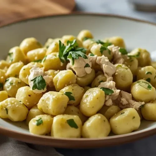 Creamy Pesto Chicken Gnocchi recipe