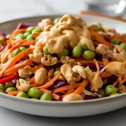 Edamame Peanut Crunch Salad recipe