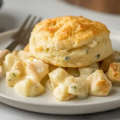 Garlic Butter Chicken Biscuit Bake recipe