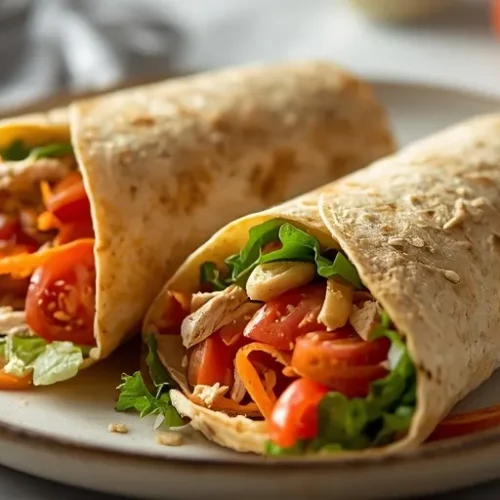 Greek Yogurt Ranch Chicken Wraps recipe