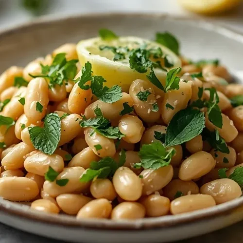 Lemony White Bean Herb Salad recipe