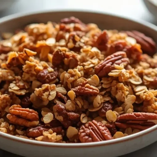 Maple Pecan Protein Granola recipe