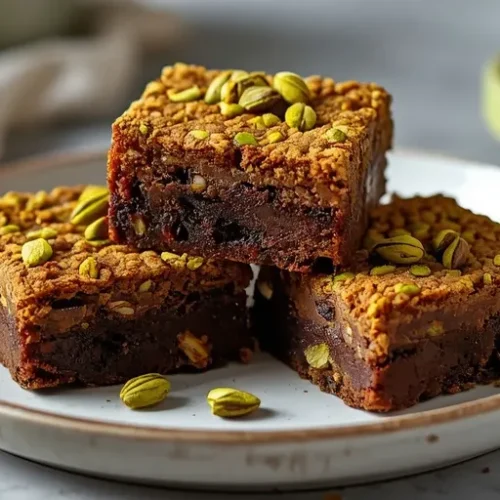 Pistachio Kataifi Brownies recipe
