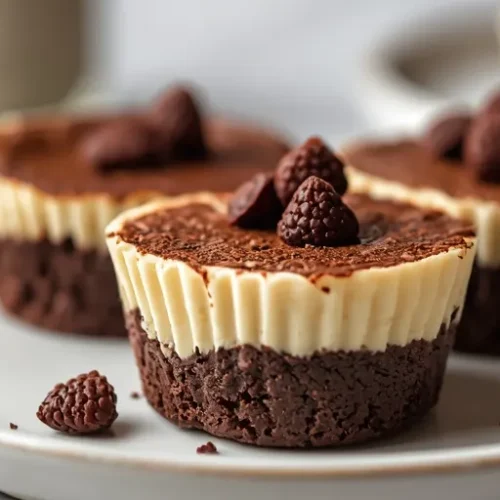 Protein Brownie Cheesecake Cups recipe