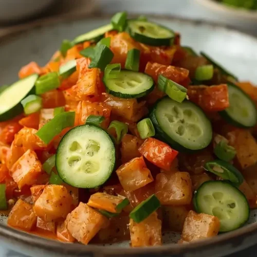 Quick Cucumber Kimchi recipe