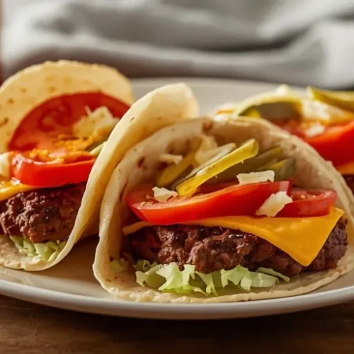 Smash Burger Tortilla Tacos recipe