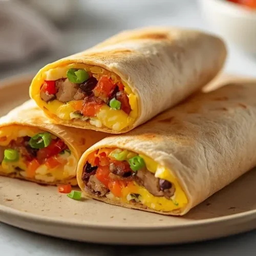 Southwest Egg White Breakfast Burritos recipe